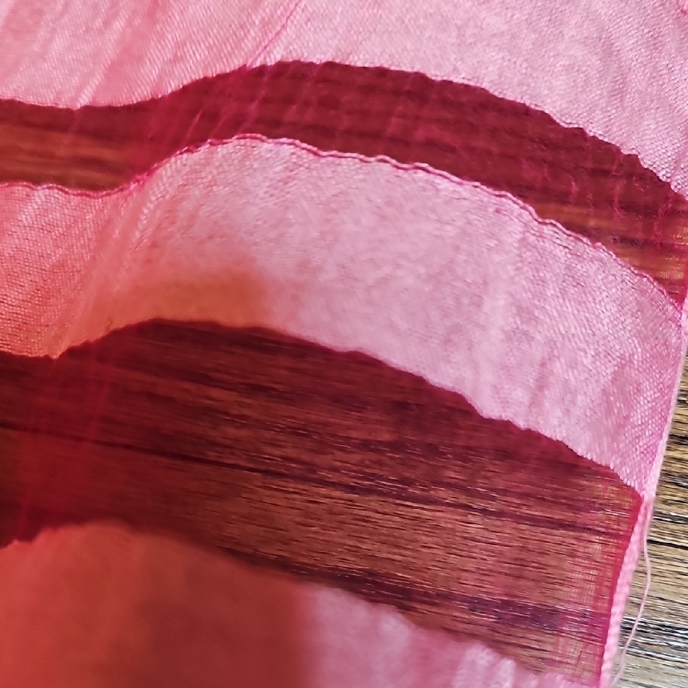 Pink Silk Shawl Scarf Wrap - Picture 5 of 7